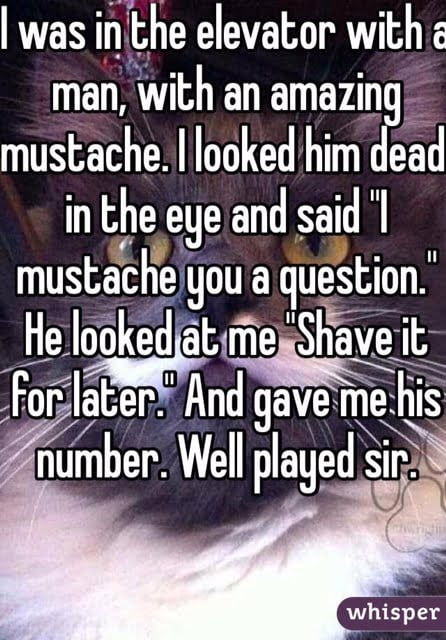 Mustache humor